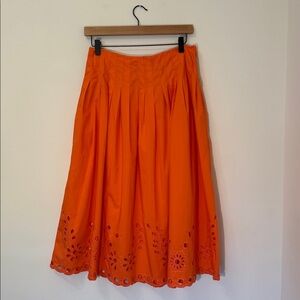 J. Crew Bright Orange Skirt. Without slip underneath.